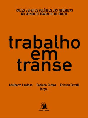 cover image of TRABALHO EM TRANSE